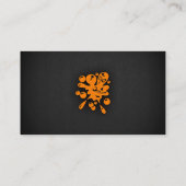 Orange Paintball Visitenkarte (Rückseite)