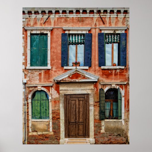 ORANGE PAINTED BUILDING FACADE POSTER (Vorne)