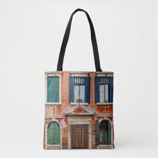 ORANGE PAINTED BUILDING FACADE TASCHE (Vorderseite)