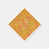Orange Paisley Custom Serviette (Ecke)