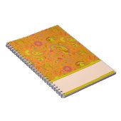 Orange Paisley Notizblock (Rechte Seite)