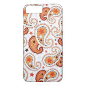 Orange Paisley Phone Case (Rückseite)