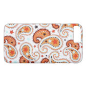 Orange Paisley Phone Case (Rückseite (Horizontal))