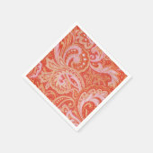 Orange Paisley Serviette (Ecke)