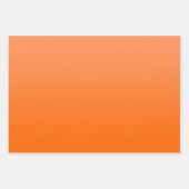 Orange & Pale Orange Subtle & Elegant Gradient Geschenkpapier Set (Vorderseite 2)