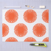 Orange Palette Sphere Graphics Abstrakt Art Seidenpapier (Handwerk)