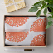 Orange Palette Sphere Graphics Abstrakt Art Seidenpapier (Geschenk)