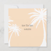 Orange Palm Tree Wedding Save the Date (Vorderseite)