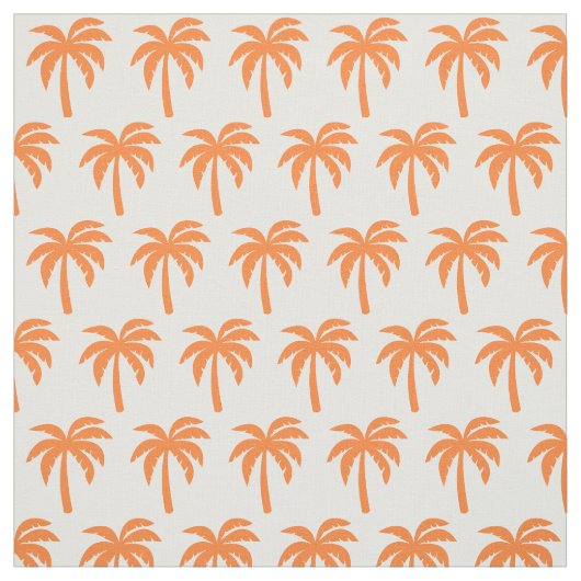 Orange Palme-Gewebe Stoff (Muster)