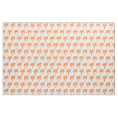 Orange Palme-Gewebe Stoff (Fat Quarter (45,7 x 55,9 cm))