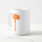 Orange Palmetto Kaffeetasse (Vorderseite Links)