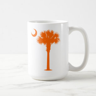 Orange Palmetto Kaffeetasse