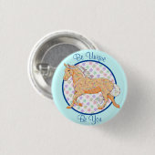 Orange Palomino (blau/lila) Button (Vorne & Hinten)
