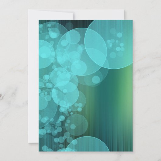 Orange Palomino Pony Gift (aquamarine Blasen) Einladung (Rückseite)