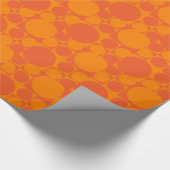 Orange panton Mod eames Art-Verpackungspapier Geschenkpapier (Ecke)