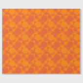 Orange panton Mod eames Art-Verpackungspapier Geschenkpapier (Flach)