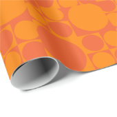 Orange panton Mod eames Art-Verpackungspapier Geschenkpapier (Rolleneckpunkt)