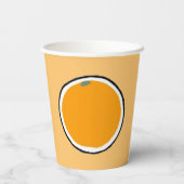 Orange Paper Cup Pappbecher (Rückseite)