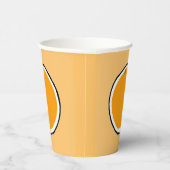Orange Paper Cup Pappbecher (Rechts)