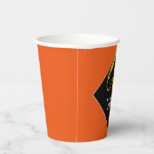 Orange Paper Cups der personalisierten Graduierung Pappbecher (Rechts)