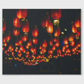 ORANGE PAPER LANTERNS DURING NIGHT TIME GESCHENKPAPIER (Flach)