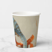 Orange - Papiergruppen Größe 236 ml Papiercup Pappbecher (Rückseite)