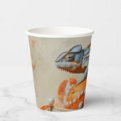 Orange - Papiergruppen Größe 236 ml Papiercup Pappbecher (Vorderseite)