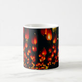 ORANGE PAPIERLANTERN WÄHREND DER NACHT KAFFEETASSE (Mittel)