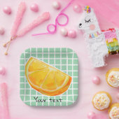 Orange pappteller (Party)