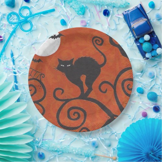 Orange Pappteller (Party)