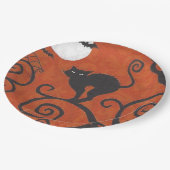 Orange Pappteller (Schrägansicht)