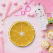 Orange Pappteller (Party)