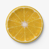 Orange Pappteller (Vorderseite)