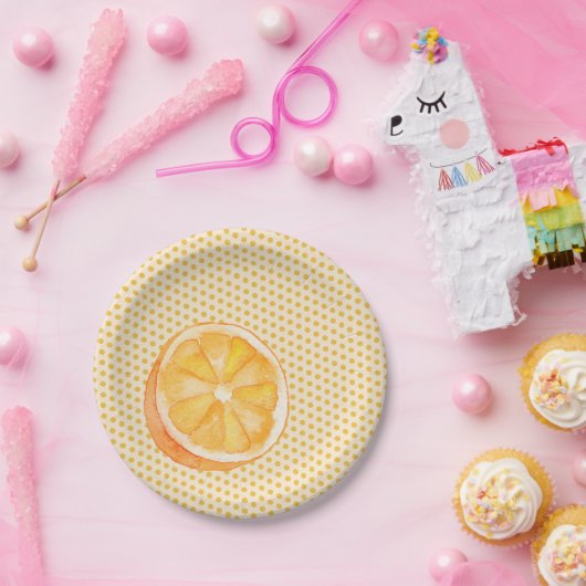 Orange Pappteller (Party)