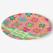 Orange Pappteller (Schrägansicht)