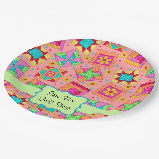 Orange Pappteller (Schrägansicht)