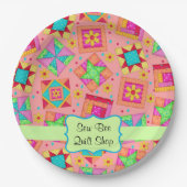 Orange Pappteller (Vorderseite)