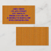 Orange PappVisitenkarte-Schablone Visitenkarte (Vorne/Hinten)