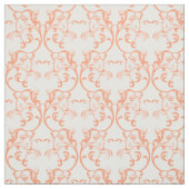 Orange Parisian Damask Muster Fabric Stoff (Muster)