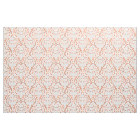 Orange Parisian Damask Muster Fabric Stoff (Fat Quarter (45,7 x 55,9 cm))