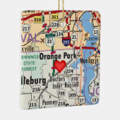Orange Park FL Karte Keramikornament (Rechts)