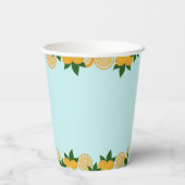 Orange Party Frucht Fresh Baby Pappbecher (Rückseite)