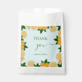 Orange Party Frucht Frische Babydusche Geschenk Geschenktütchen (Vorderseite)