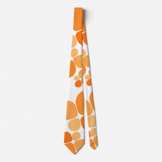 Orange Party Krawatte (Vorderseite)