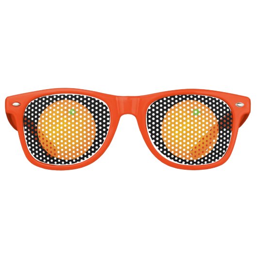 Orange Partybrille (Vorderseite)
