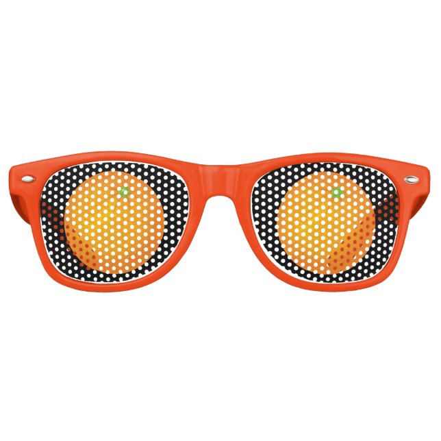 Orange Partybrille (Vorderseite)