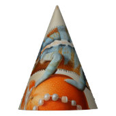Orange - Partyhut (Vorderseite)