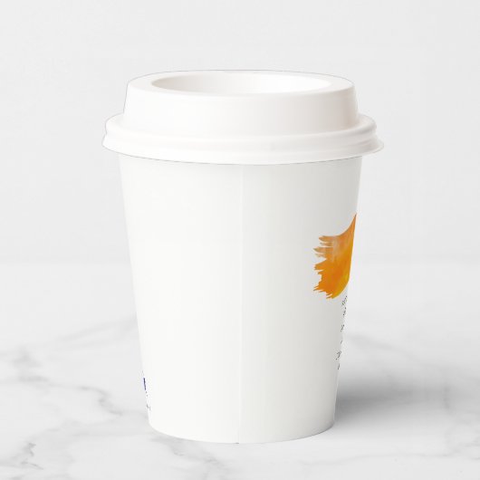 Orange Passion Pappbecher (Rechts)