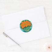 Orange Passion Rose Sticker (Umschlag)