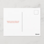 Orange Passover Postkarte (Rückseite)